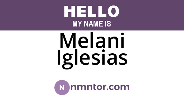 Melani Iglesias