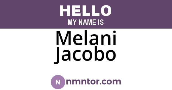 Melani Jacobo