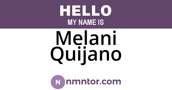Melani Quijano
