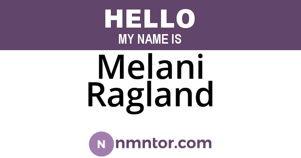Melani Ragland