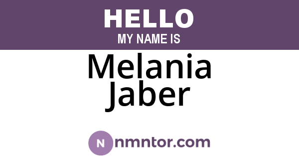 Melania Jaber