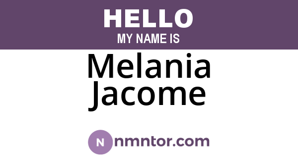 Melania Jacome