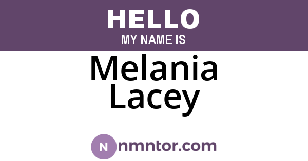 Melania Lacey