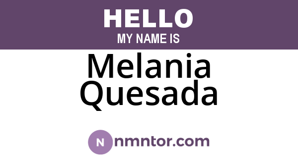 Melania Quesada