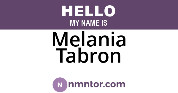 Melania Tabron