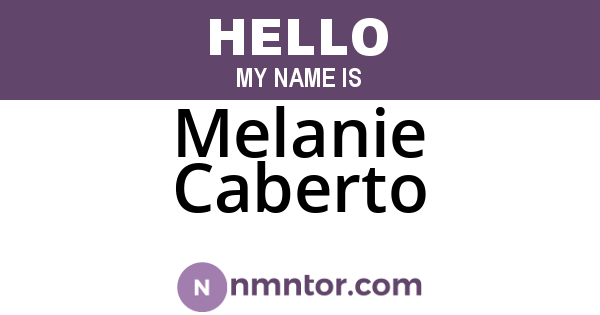 Melanie Caberto