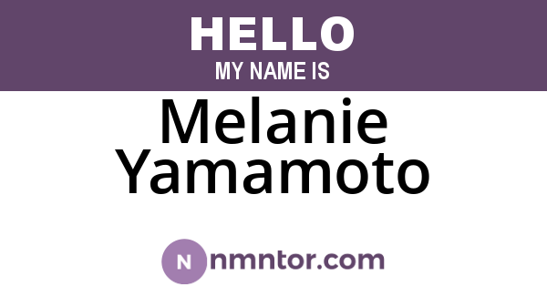 Melanie Yamamoto