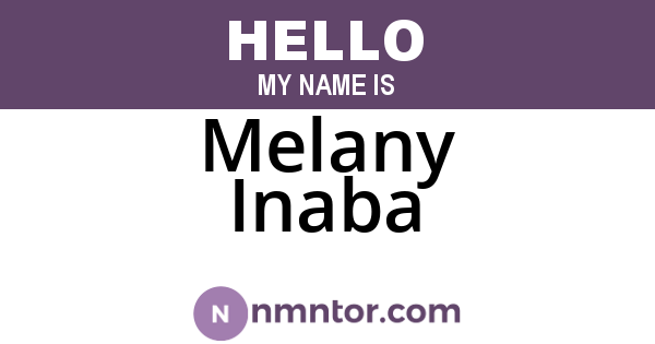 Melany Inaba