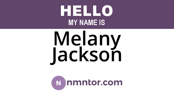 Melany Jackson