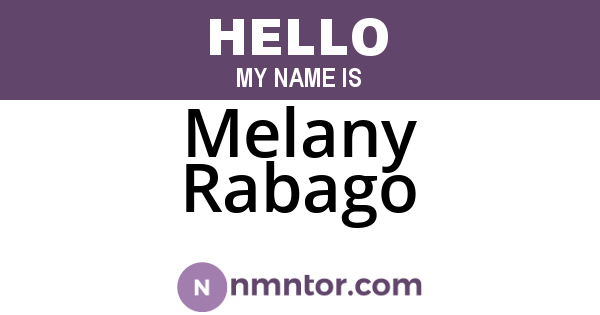 Melany Rabago