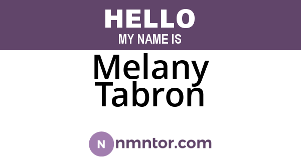 Melany Tabron
