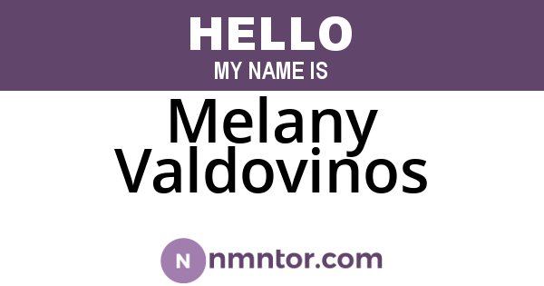 Melany Valdovinos