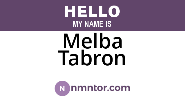 Melba Tabron