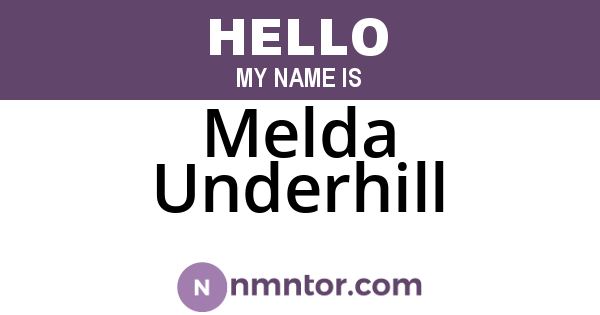 Melda Underhill