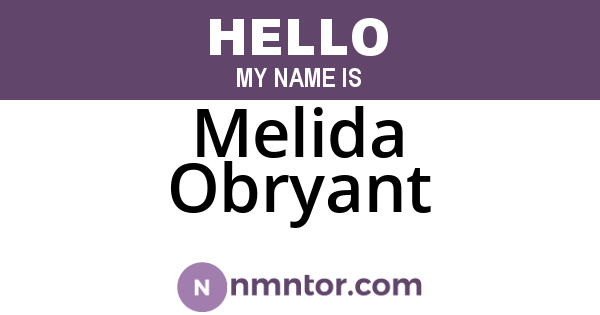 Melida Obryant