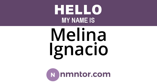 Melina Ignacio