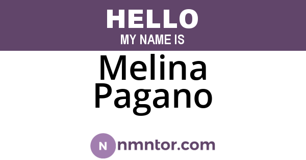 Melina Pagano