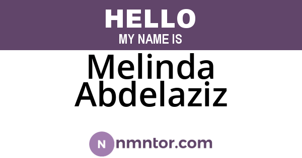Melinda Abdelaziz