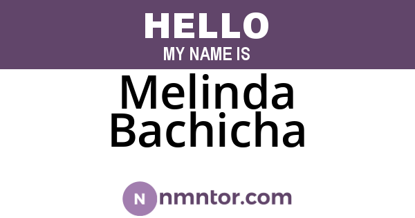 Melinda Bachicha