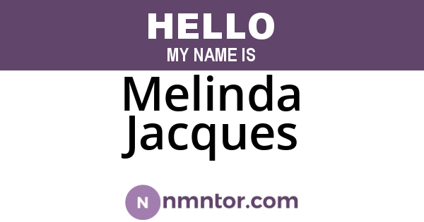 Melinda Jacques