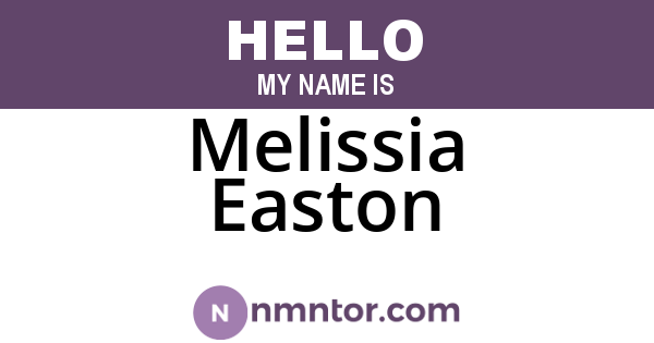 Melissia Easton