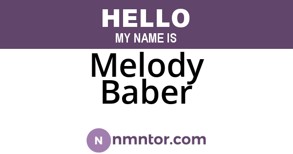 Melody Baber