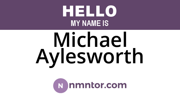 Michael Aylesworth
