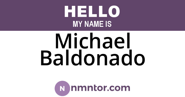 Michael Baldonado
