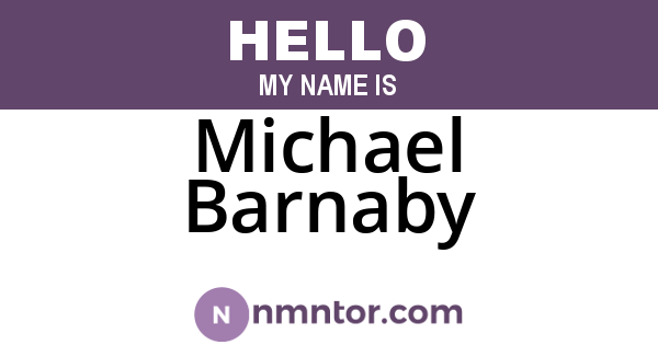 Michael Barnaby