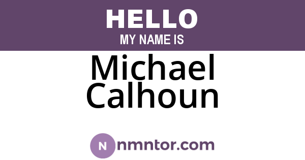 Michael Calhoun