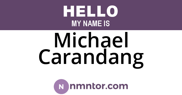 Michael Carandang