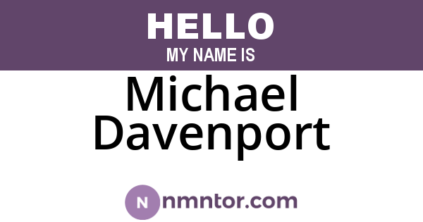 Michael Davenport
