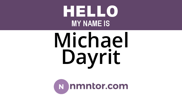 Michael Dayrit