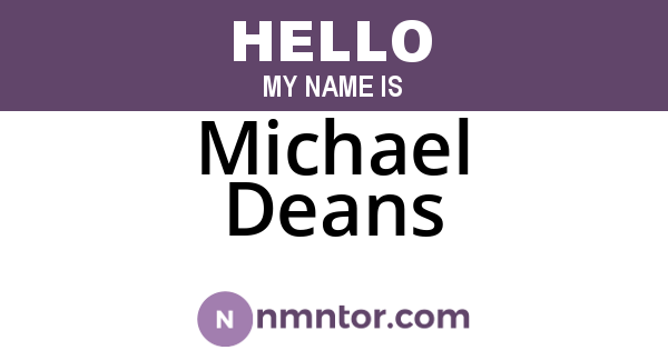 Michael Deans
