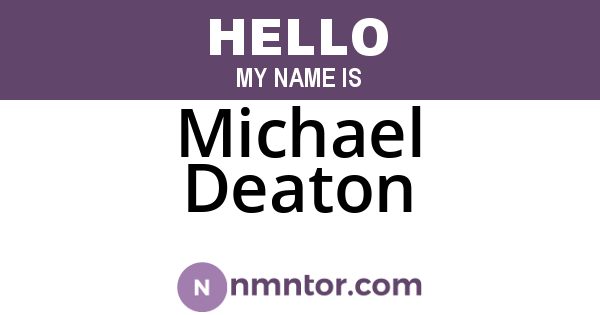 Michael Deaton