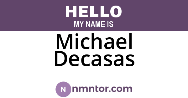 Michael Decasas