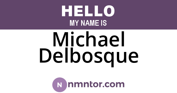 Michael Delbosque