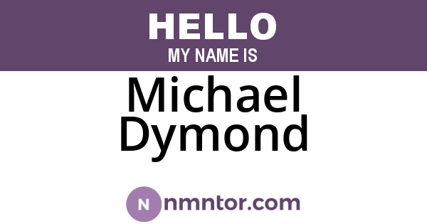 Michael Dymond