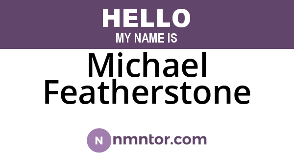 Michael Featherstone