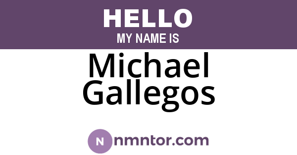 Michael Gallegos