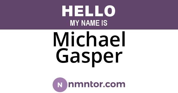 Michael Gasper