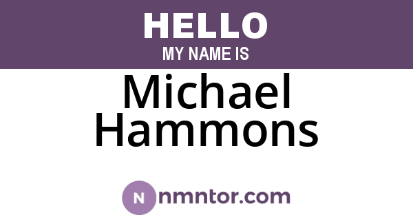 Michael Hammons