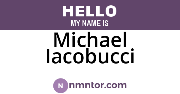 Michael Iacobucci
