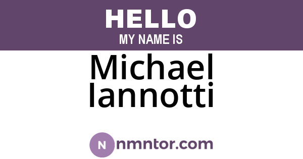 Michael Iannotti