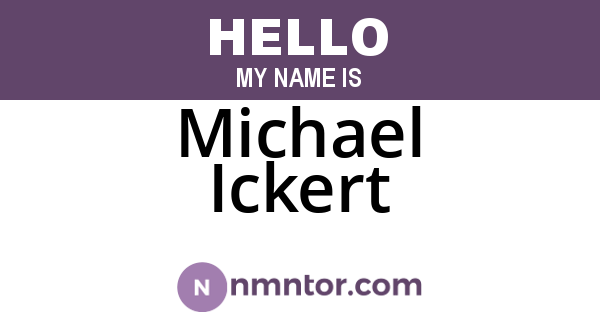 Michael Ickert