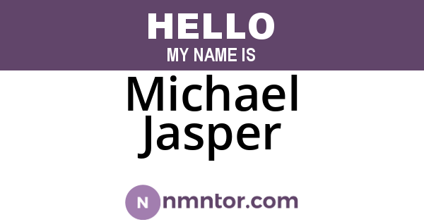 Michael Jasper