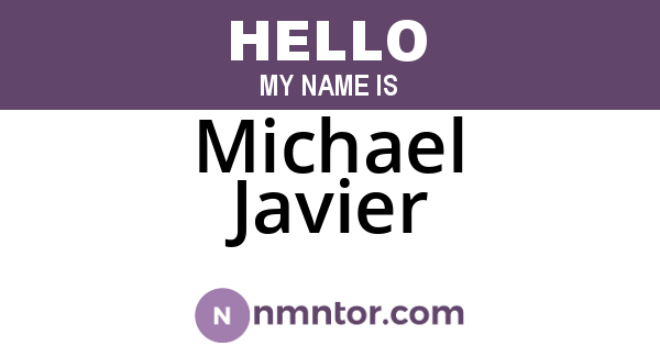 Michael Javier
