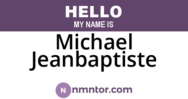 Michael Jeanbaptiste
