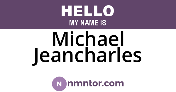 Michael Jeancharles