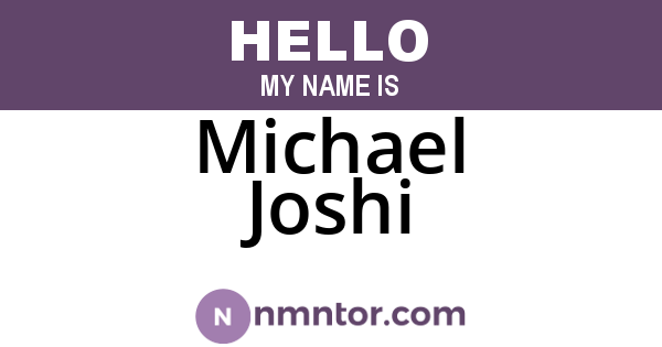 Michael Joshi